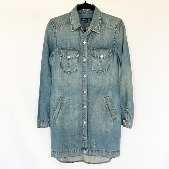 Level 99 Dresses Level 99 Denim Dress Xs Poshmark
